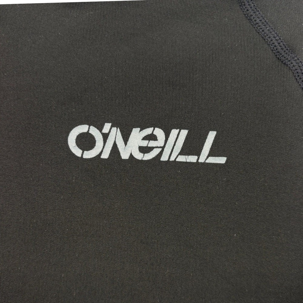 O'Neill Mens Black Short Sleeve Rash Guard Swim Shirt L Surf Athletic - Picture 3 of 7